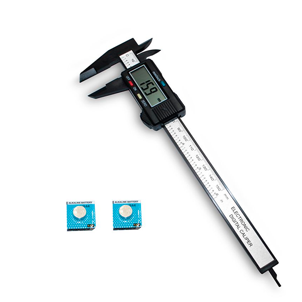 150mm Digital Vernier Caliper Micrometer Caliper & 2 Batteries