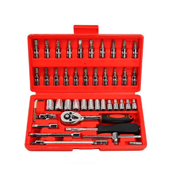 46 Pieces 1/4-Inch Socket Set