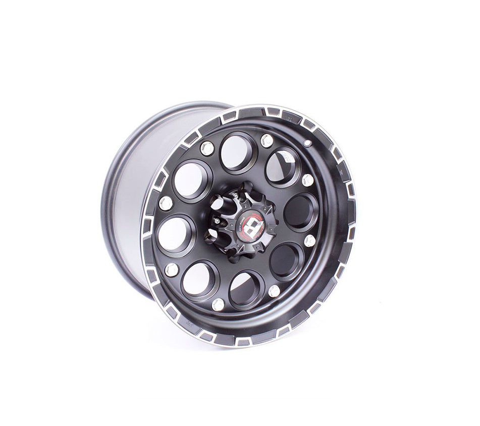 17" Rim Set - Enigma Ballistic Satin Black&Silver Compatible with Toyota Hilux