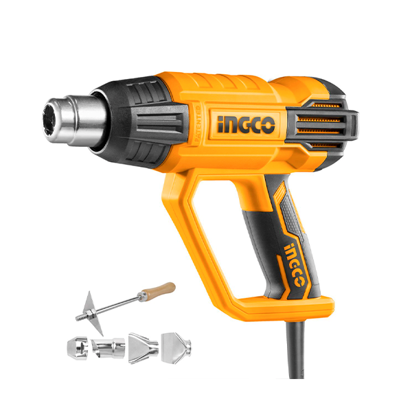 INGCO - Heat Gun - 2000W with Scraper & 4 Nozzles