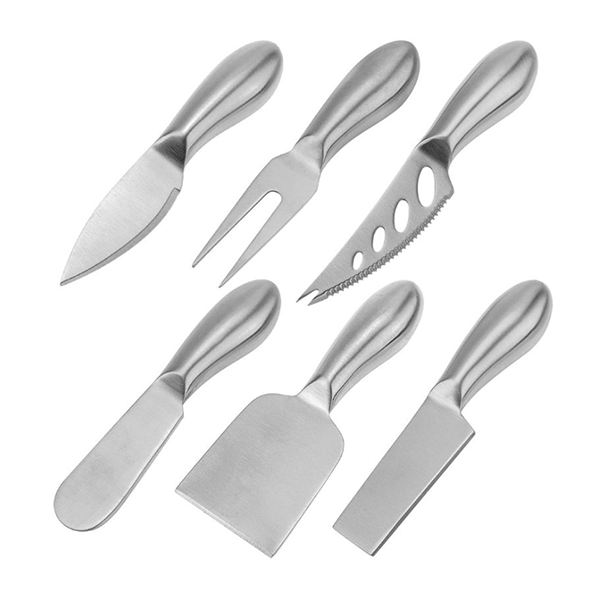 Pruchef- 6 Pieces Stainless Steel Cheese Knives Set with Premium Box -Black