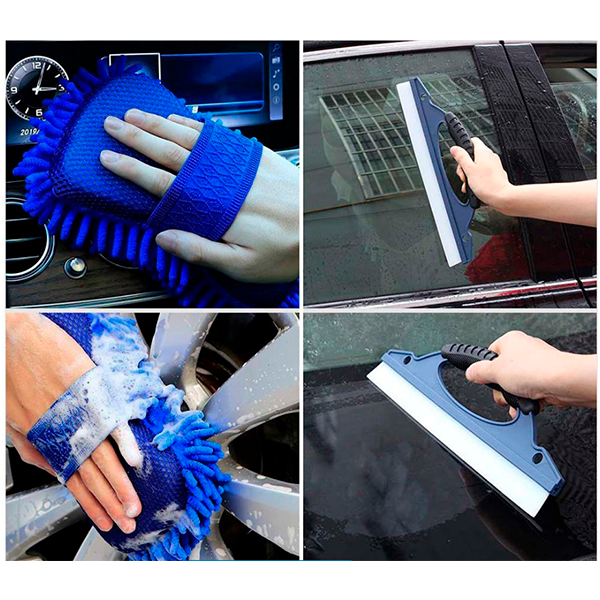 Portable Car Cleaning Tools Kit - 7 Piece