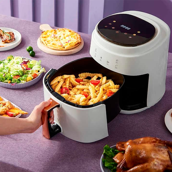 Digital Touch Screen 8L Air Fryer With Extra Large Capacity White