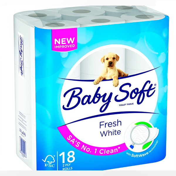 BabySoft Fresh White 2Ply - 18 Pack