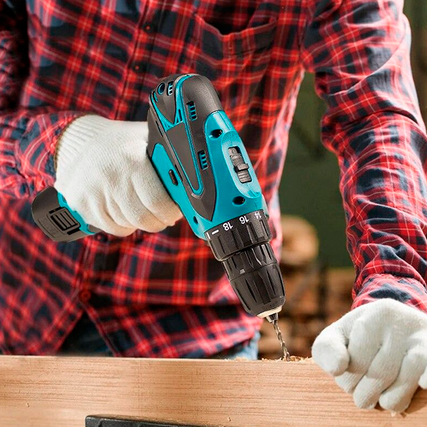 Cordless Rechargeable Lithium-Ion Drill and Screwdriver Set 18V