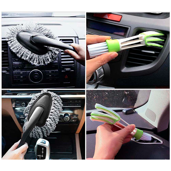 Portable Car Cleaning Tools Kit - 7 Piece