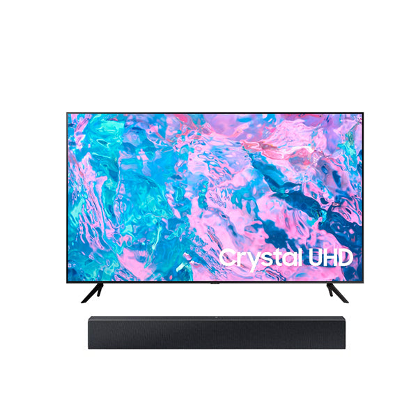 Samsung TV Crystal UHD 4K+Essential C-Series Soundbar HW-C400