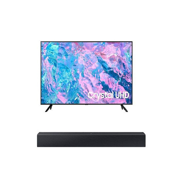 Samsung TV Crystal UHD 4K+Essential C-Series Soundbar HW-C400