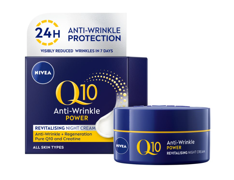 NIVEA Q10 Anti-Wrinkle Power Revitalising Night Cream, Face Cream, 50ml